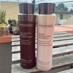 Keranique Scalp Stimulating Shampoo & Volumizing Keratin Conditioner 12oz